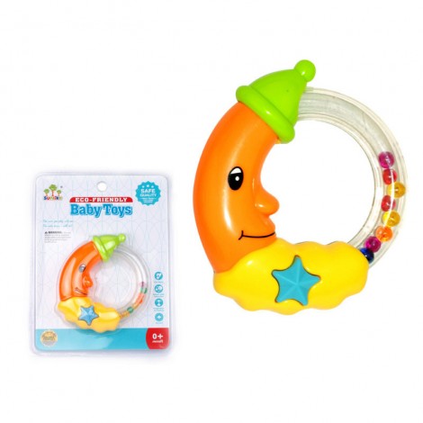 Newborn baby toy 0-1 year old rattle set combination, infant baby puzzle early education moon ringing hand bell