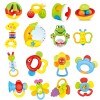 Newborn baby toy 0-1 year old rattle set combination, infant baby puzzle early education moon ringing hand bell