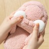 Cartoon cotton slippers female cute couple home indoor warmth non-slip thick-soled plush frog winter men's shoes