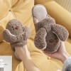 Cotton slippers female couple home warm indoor bedroom cute soft bottom non-slip cartoon Japanese style plush male