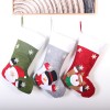 European and American Christmas Eve color LED light flashing Christmas gift socks printed Christmas socks