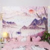 Ancient scenery background cloth sunset mountain wave bedside bedroom living room sofa background decorative painting wall cloth