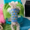 Pet clothes autumn and winter Teddy Chenery bear Bomei fadou small and medium-sized dog flower dog sweater cardigan