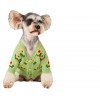 Pet clothes autumn and winter Teddy Chenery bear Bomei fadou small and medium-sized dog flower dog sweater cardigan