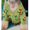 Pet clothes autumn and winter Teddy Chenery bear Bomei fadou small and medium-sized dog flower dog sweater cardigan