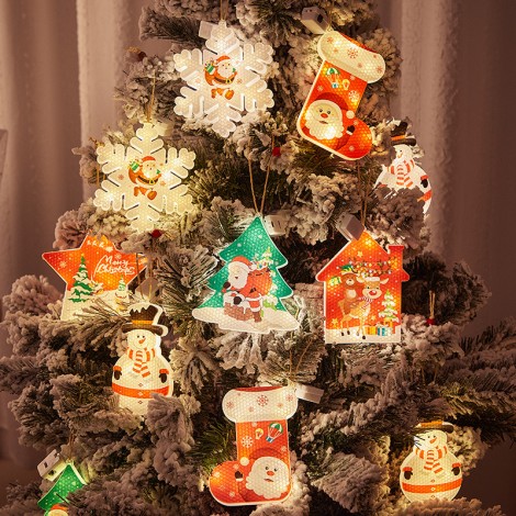 Christmas decoration led small lights Christmas tree decoration small pendant shop window decoration
