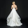 2021 backless lace middle waist small tail beautiful light luxury white small fresh simple wedding dress