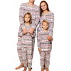 Fd652 Europe and America 2021 autumn and winter deer full print Christmas parent-child home clothes Pajama Set