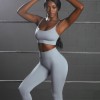 2021 European and American Yoga suit set women's sexy suspender bra Sports Fitness Yoga Pants two-piece set 