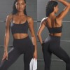 2021 autumn and winter seamless yoga clothes women's beautiful back sports fitness clothes European and American hip lifting high waist Yoga Pants 