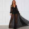 2021 winter women's dress sexy V-neck backless Sequin dress long dress