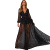 2021 winter women's dress sexy V-neck backless Sequin dress long dress