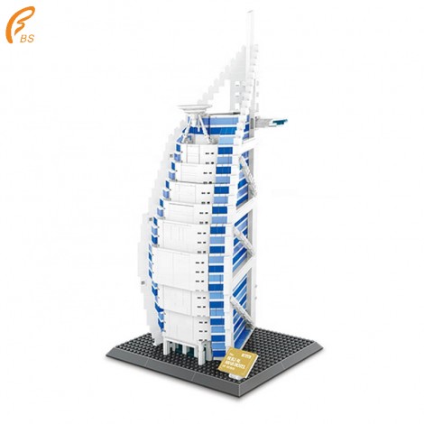 High Quality Plastic Dubai De La Hotel Arabia Toys For Kids Building Blocks
