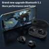 Black noise cancelling mini waterproof portable sport bt 5.0 tws fancy wireless handsfree headphones earphone