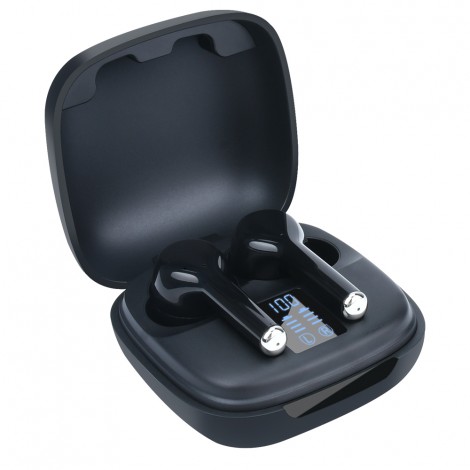 Noise cancelling tws bt 5.0 type-c sport waterproof black mini premium game wireless earbuds