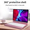 2021 Amazon 360 Degree Rotating Slim Tablet Cover for iPad Air 4th Accessories Pencil Holder Wireless Bt Keyboard Case