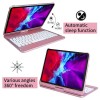 2021 Amazon 360 Degree Rotating Slim Tablet Cover for iPad Air 4th Accessories Pencil Holder Wireless Bt Keyboard Case