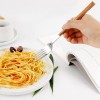 2021 New Imitate Wood Flatware Marbling Spoon Knife Fork Set Stainless Steel Cutlery