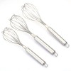 hand Wire flat Whisk Set of 3 mini baking cookin whisk stainless steel piano whip whisk