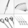 Eco-friendly Yerba Mate straw Bombilla Stainless Steel Drinking Straw Spoon