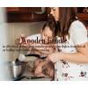 High Quality Kitchen Cooking Tool Wooden Handle Stainless Steel Kitchen Utensil Set